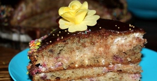 Торт Трухлявый пень с вареньем