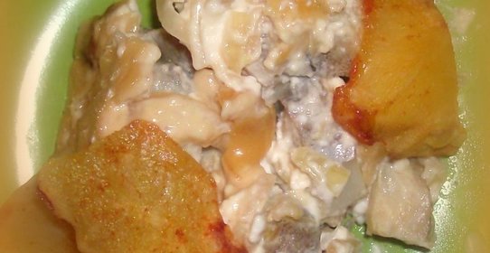 Минтай тушеный в майонезе