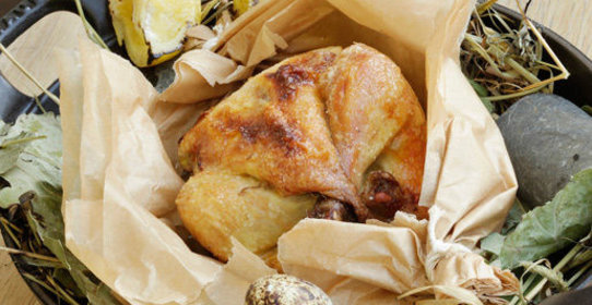 Ароматный фермерский цыпленок