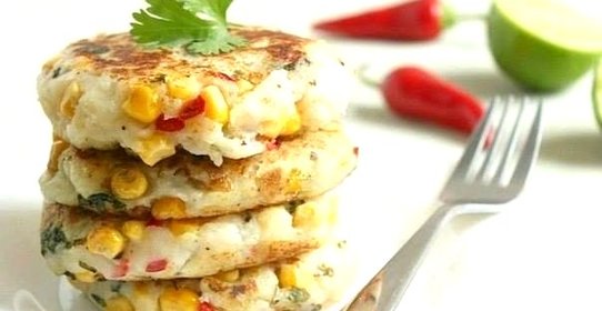 Котлеты из картофеля с кукурузой по‑тайски