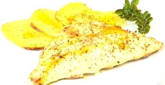 Филе рыбы с картошкой