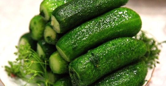 Малосольные огурчики с чесноком