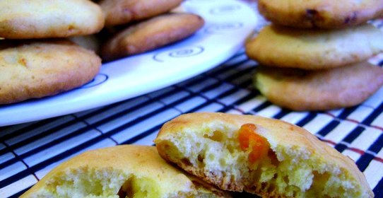 Печенье кукурузное с курагой