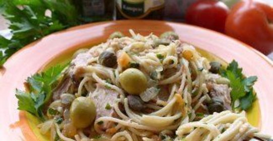 Паста Нью-Касл с оливками