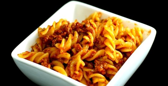 Макароны с мясом