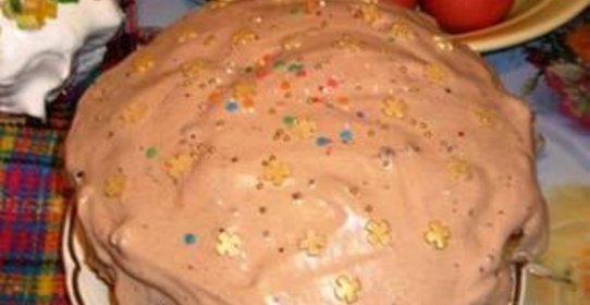 Шоколадный кулич