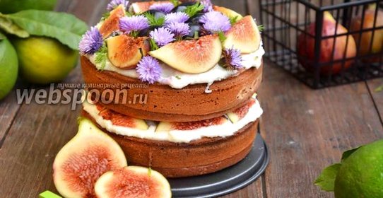 Торт с инжиром