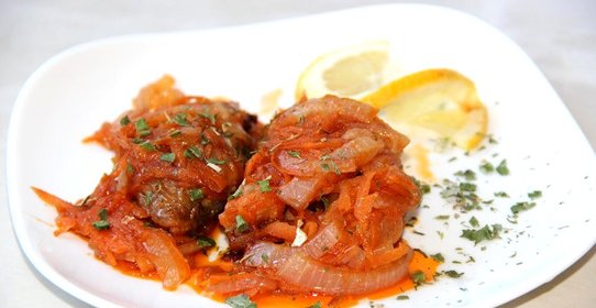 Минтай под маринадом