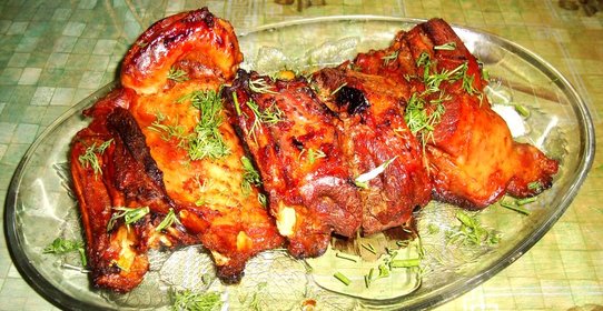 Индейка с медом в духовке