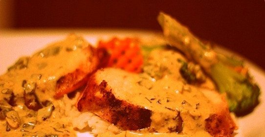 Индейка с чесноком