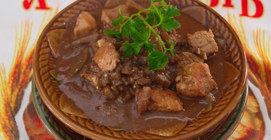 Рагу из баклажан с мясом