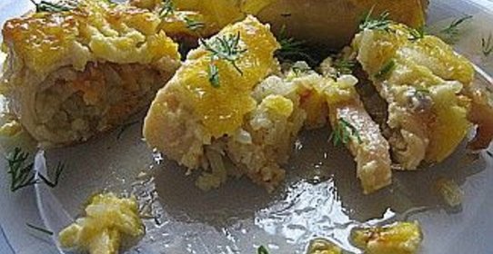 Кальмары фаршированные