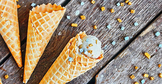 Пломбир из запеченных бананов