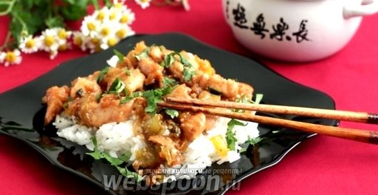 Курица в кунжутном соусе