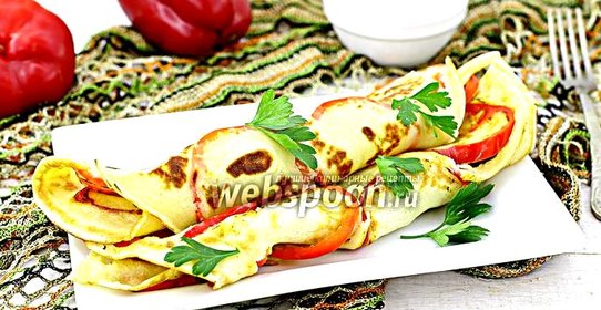 Блины с болгарским перцем