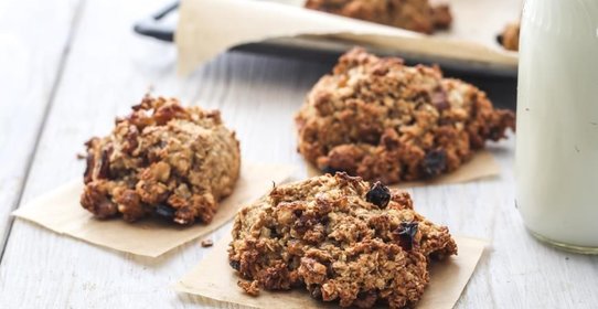 Овсяное печенье с яблочным пюре