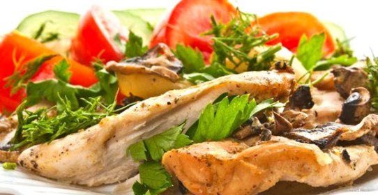 Жареная курица с грибами по‑тайски