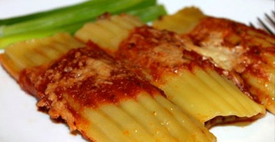 Каннеллони с фаршем в духовке