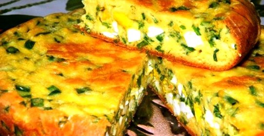 Пирог на кефире с яйцом