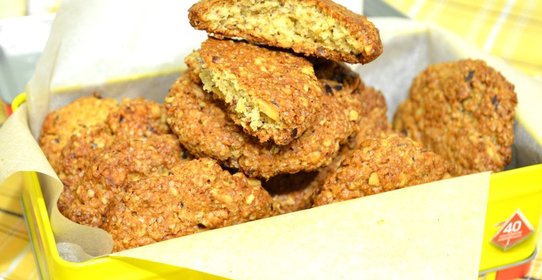 Печенье с геркулесом и фундуком