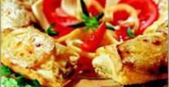 Тортик из моццареллы и цуккини