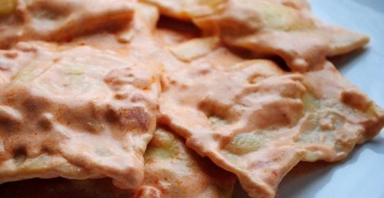 Равиоли в сливочном соусе