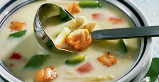 Овощной суп с фасолью