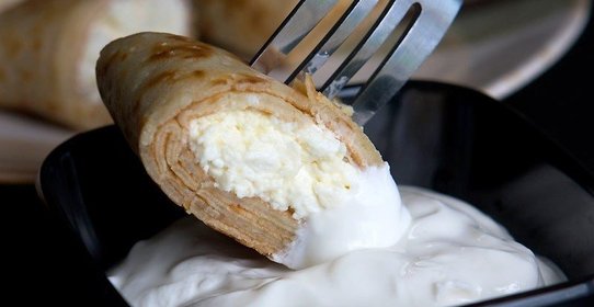 Блинчики с творогом