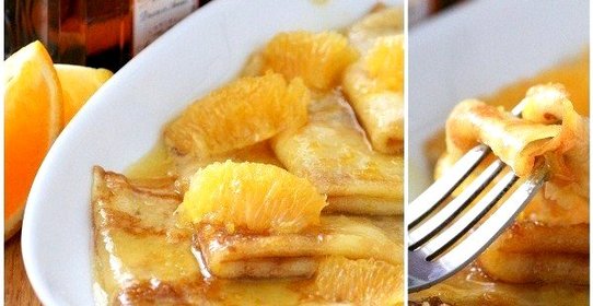 Блинчики в апельсиновой карамели