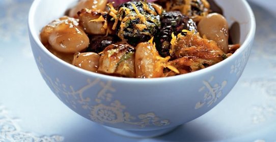 Рагу из фасоли и кабачков