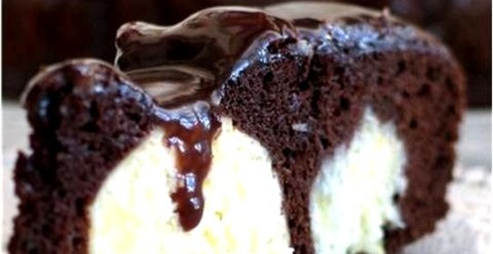 Пирог с творожными шариками