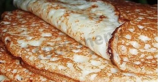 Блинчики на теплом молоке