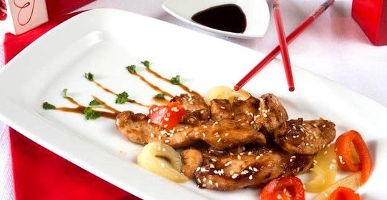 Курица в соусе Терияки с кунжутом