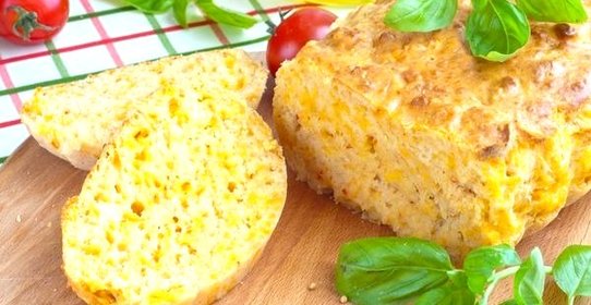 Быстрый хлеб с мраморным сыром