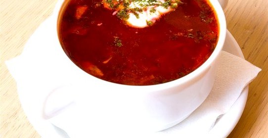 Холодный суп из томатного сока