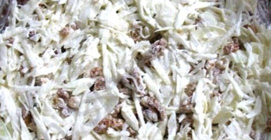 Капустный салат с гранатом