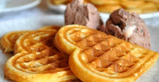 Печенье в вафельнице