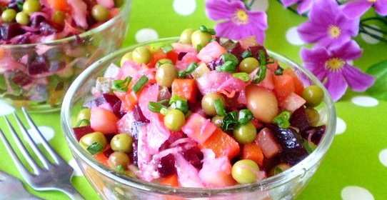 Винегрет рецепт классический с горошком