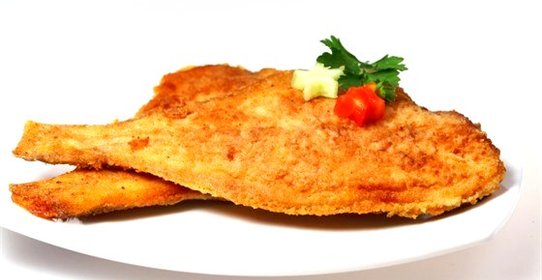 Камбала в молотой маце