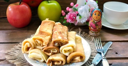 Блинчики на молоке тонкие