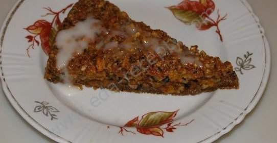 Морковный пирог с миндалем