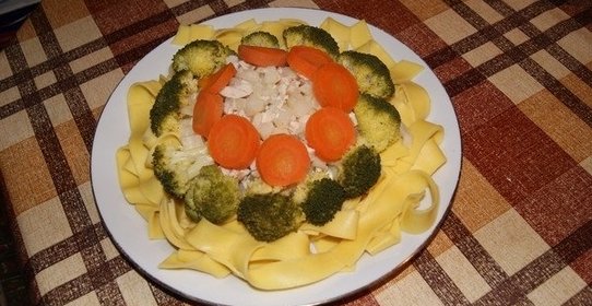 Лапша с овощами