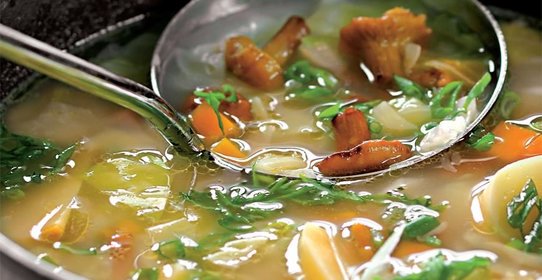 Похлебка из соленых грибов