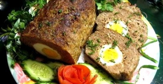 Рулет из фарша с начинкой