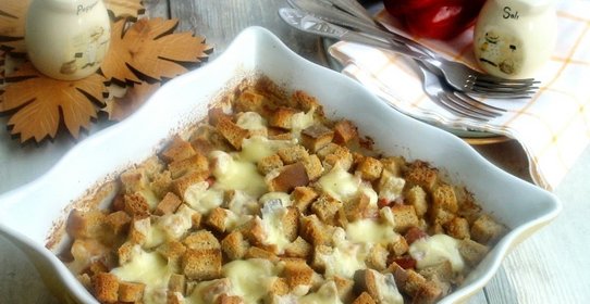 Томленая капуста под хлебной корочкой