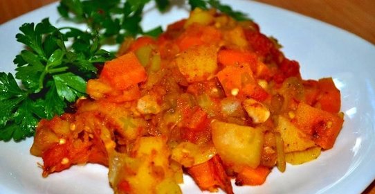 Тушеные овощи в мультиварке