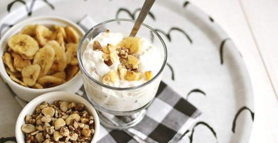 Творожно-банановый мусс