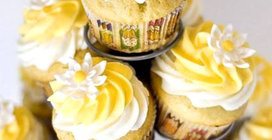 Лимонные капкейки с кремом