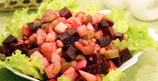 Винегрет с фасолью