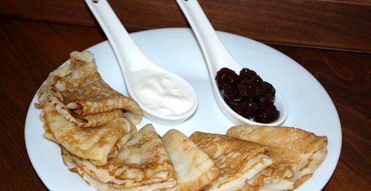 Блинчики ажурные на кефире (заварные)